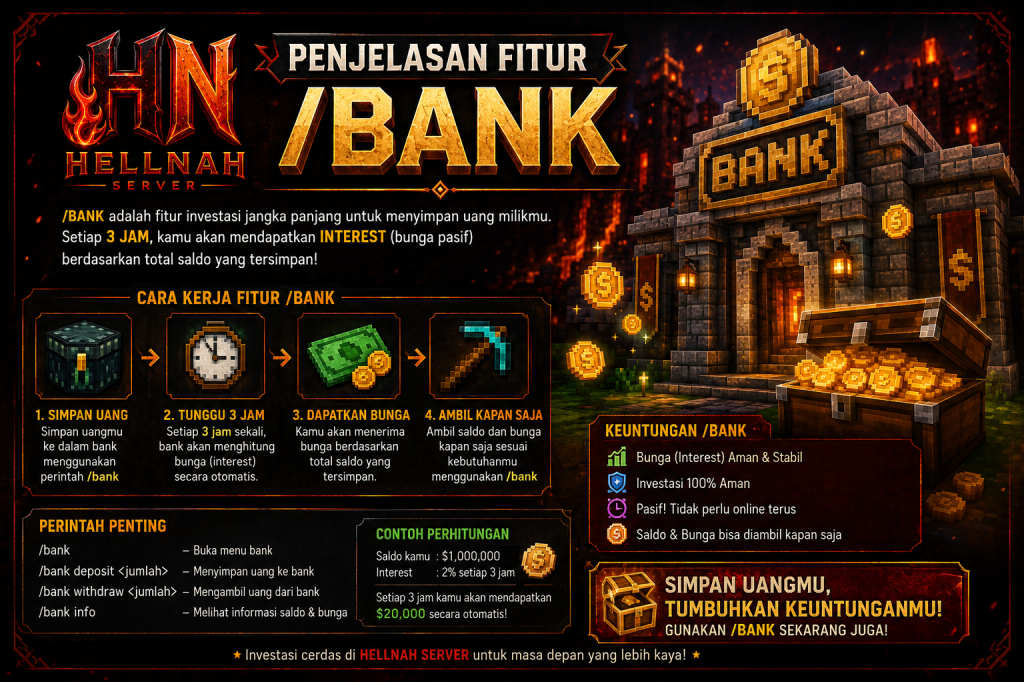 TUTORIAL FITUR BANK — HELLNAH SERVER