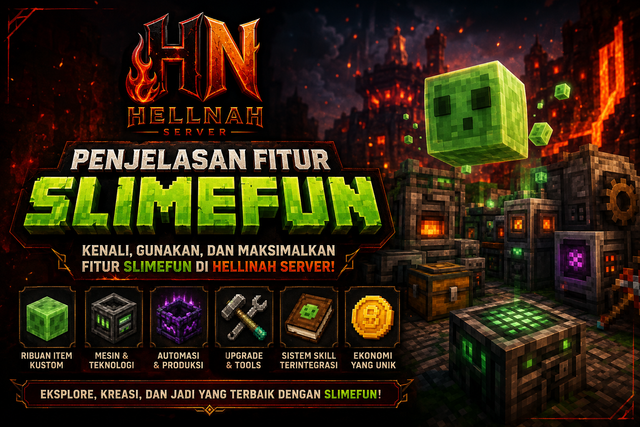 PENJELASAN SLIMEFUN - HELLNAH SERVER